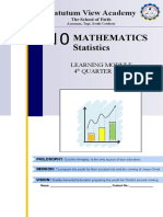 Mathematics Statistics: Matutum View Academy