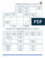 Horarios 2021 Plan 2017