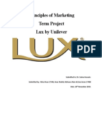 Principles of Marketing Term Project Lux by Unilever