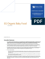 EG Organic Baby Food: Business Plan