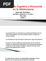 Presentación Desarrollo Cognitivo y Psicosocial Adolescencia