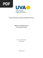 Manual de Instrumentos e Regras para Medição de Precisão