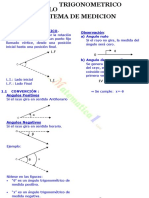 Angulo Trigonometrico Sistema de Medicion Angular