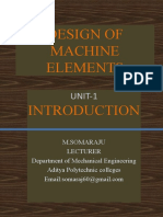 Design of Machine Elements: UNIT-1