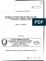 155-MM Technology Project 60044: Materials Examination of The Palmaria Gun Tube Foreign Science and