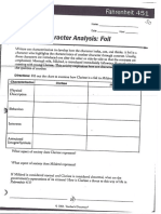 Character Analysis Foil Fahrenheit