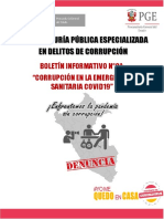 Boletín Informativo #01 Corrupcion en La Emergencia Sanitaria Covid 19