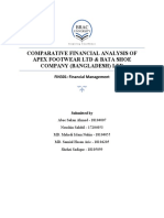 Comparative Financial Analysis of Apex Footwear LTD & Bata Shoe Company (Bangladesh) LTD