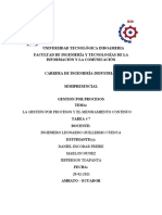 Tarea 7-La Gestión Por Procesos y El Mejoramiento Continuo. D.escobar