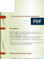 Formal Methods in Software Engineering