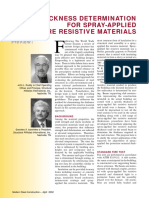 Thickness Determination For Spray-Applied Fire Protection Materials