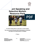 Reluctant Speaking and Selective Mutism Resource Pack