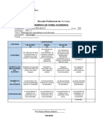 Rubrica de Tarea Academica