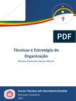 Técnicas e Estratégia de Organização - Secretaria Escolar