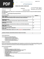 Format For Course Curriculum: L T P/S SW/FW No. of Psda Total Credit Units