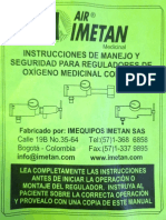 Regulador de Oxigeno Air Imetan