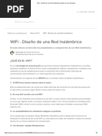 WiFi - Diseño de Una Red Inalámbrica - Base de Conocimiento