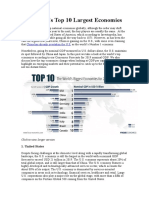 The World's Top 10 Largest Economies