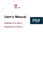 User's Manual: Satellite Pro A50-C Satellite Pro R50-C