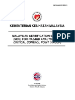 Kementerian Kesihatan Malaysia: Malaysian Certification Scheme (MCS) For Hazard Analysis and