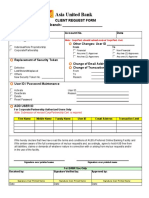 Client Request Form - Ebanking