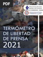 Informe - Termómetro de Libertad de Prensa 2021 - OFIP - Enero Abril 2021