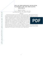 Thermodynamics of The Harmonic Oscillator: Wien'S Displacement Law and The Planck Spectrum