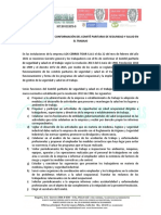 Acta de Constitución y Conformación Del Copasst