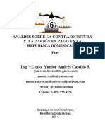 Análisis Sobre La Contraescritura y La Dación en Pago en La República Dominicana