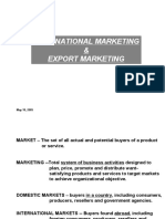 International Marketing & Export Marketing