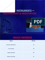 Negotiable Endorsement & Negotiation: Instruments