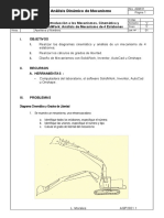 Lab 1D - Análisis Cinemático de Mecanismos de 4 Eslabones