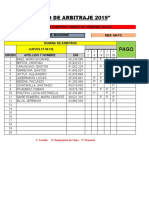 Planilla de Asistencia 2019