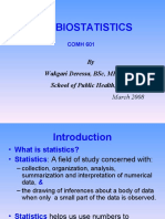 Basic Biostatistics: by Wakgari Deressa, BSC, MPH, PHD School of Public Health, Aau