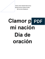 Dia de Oración Por La Visión. Unico Documento