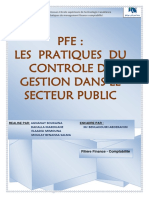 Les Pratiques de Controle de Gestion Dans Le Secteur Public