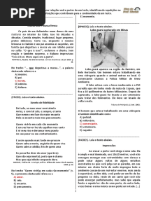D2 (3 Série - Ens. Médio - L.P - BLOG Do Prof. Warles)