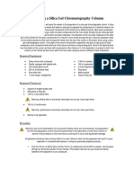 Preparing A Silica Gel Chromatography Column: Required Equipment