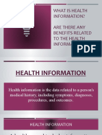 What Is Health Information? Are There Any Benefits Related To The Health Information?