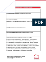 Formulário para Alinhamento de Perfil