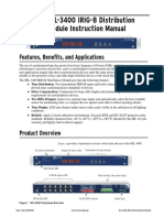 SEL-3400 IRIG-B Distribution Module Instruction Manual: Features, Benefits, and Applications