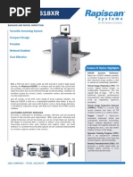 Rapiscan 618XR Screen