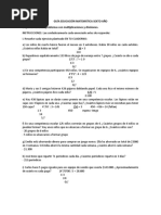 Guía Educación Matemática Sexto Año