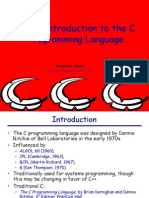 Brief Introduction To The C Programming Language: Washington