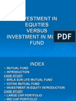 Investment in Equities Versus Investment in Mutual Fund