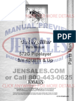 Caterpillar 572g Pipelayer Parts Manual SN 40u971 Up