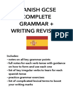 Spanish Gcse Complete Grammar + Writing Revision