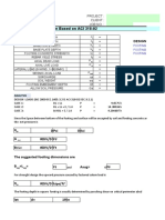 Spread Footing Design Based On ACI 318-02: Input Data Design Summary