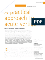 A Practical Approach To Acute Vertigo Add To EMCrit Send To Residents