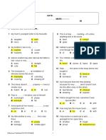 Vocabulary Quiz (Unit 7) : © Express Publishing PHOTOCOPIABLE 1